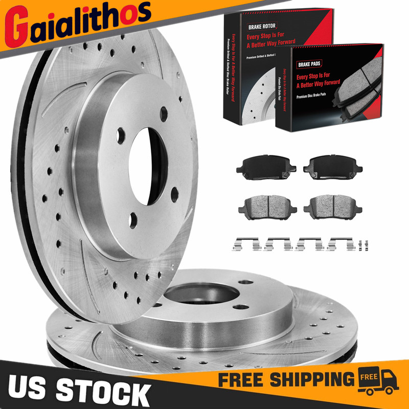 4 Lug Front Rotors Brake Pads for 2003 – 2010 Chevy Cobalt Saturn Ion Pontiac G5