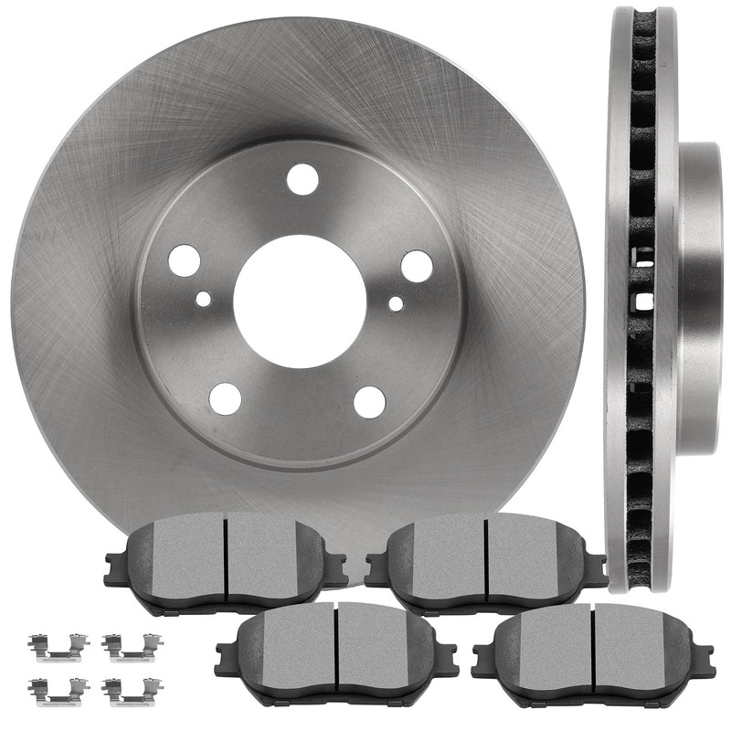 Front 2002-2006 Fits Toyota For Camry 2.4L 3.0L Ventd Brake Rotors Ceramic Pads gallery