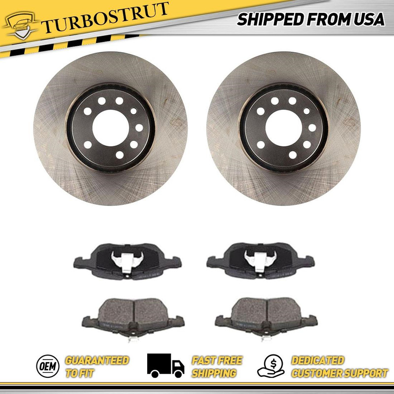 Front OE Brake Rotors Brake Pads Kit For 2000-2008 Chevrolet Astra