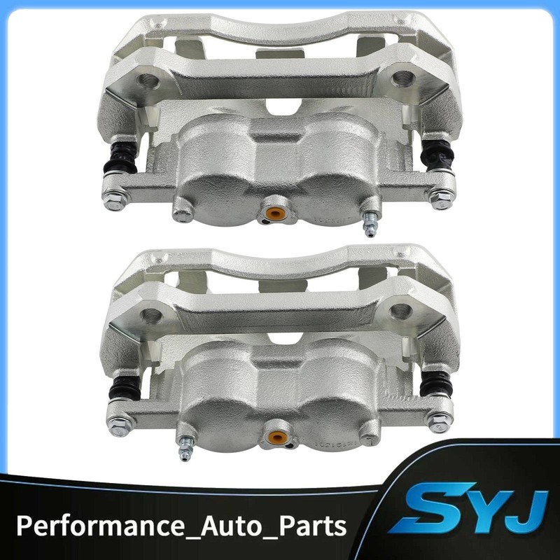 2pcs Front Brake Calipers w/ Bracket Kit for F-150 2.7L/3.5L/3.7L FL3Z-2B121B
