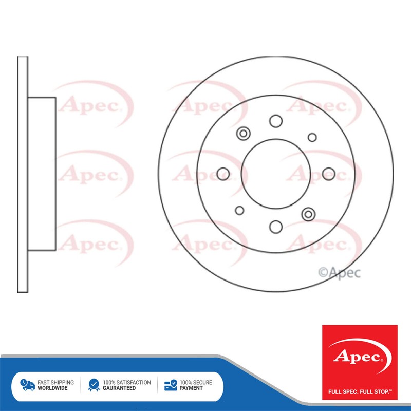 Fits Kia Cerato 2004-2009 1.5 CRDi 1.6 2.0 1x Brake Disc Rear Apec 584112F100