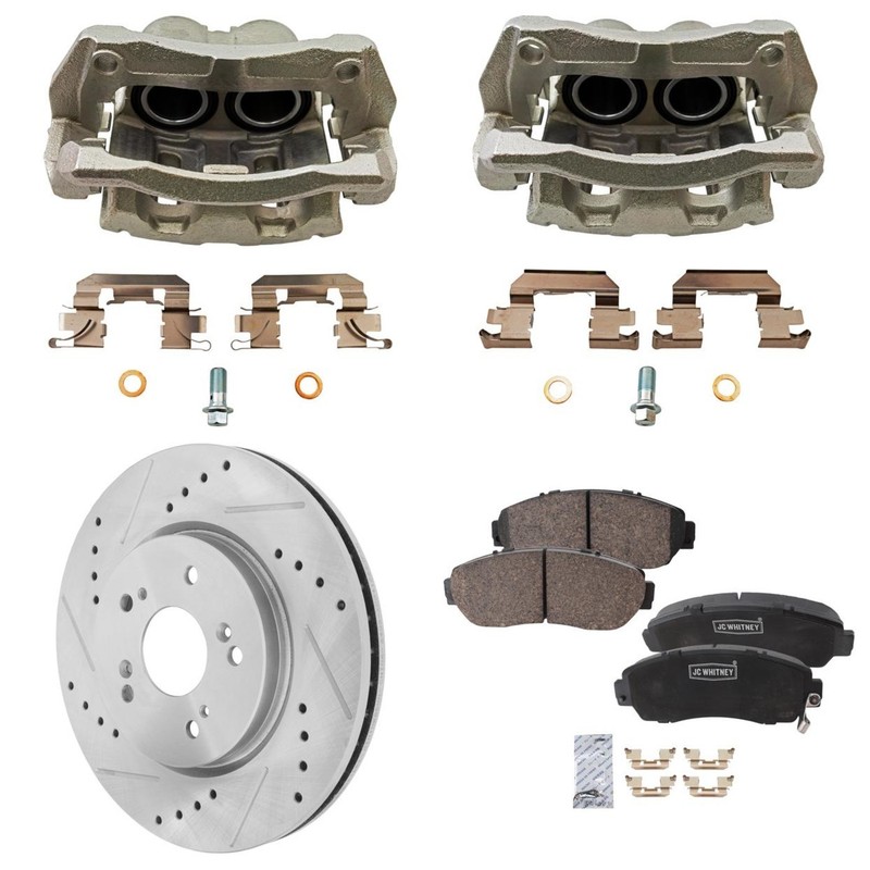 2-Wheel Set Brake Kit With Calipers Front for Honda Crosstour Acura RDX CR-V