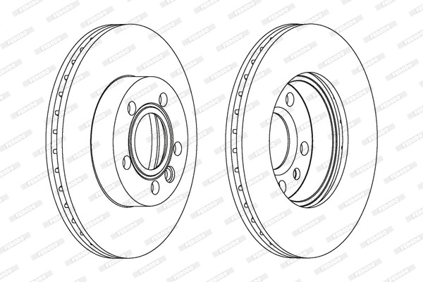 Ferodo DDF1010C Brake Disc for VW gallery