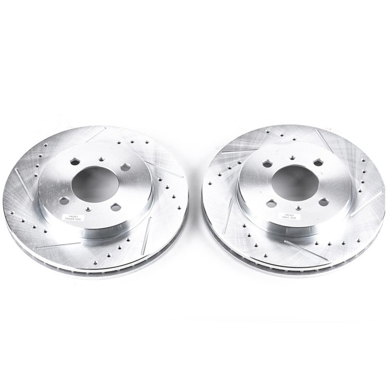 JBR779XPR Powerstop 2-Wheel Set Brake Discs Front for Mitsubishi Lancer Mirage