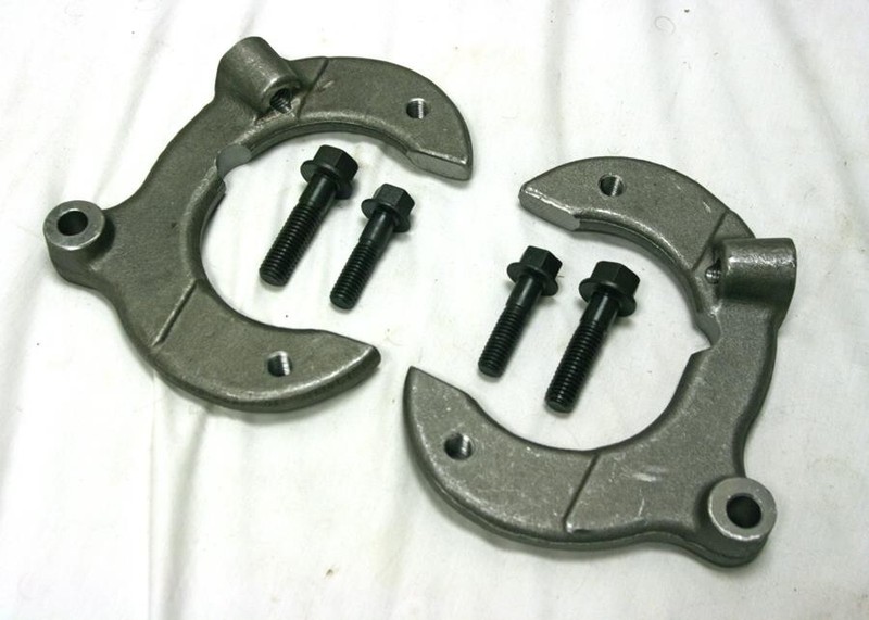 Mustang II 2 Front 11" Drilled Rotor Upgrade Disc Brake Kit Ford Stock Spindle gallery