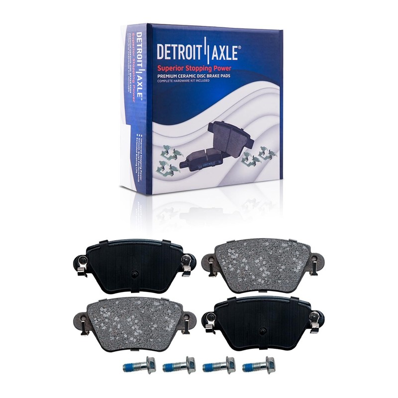 Rear Disc Brake Rotors Ceramic Brake Pads for 2002 2003 2004 2005 Jaguar X-Type gallery