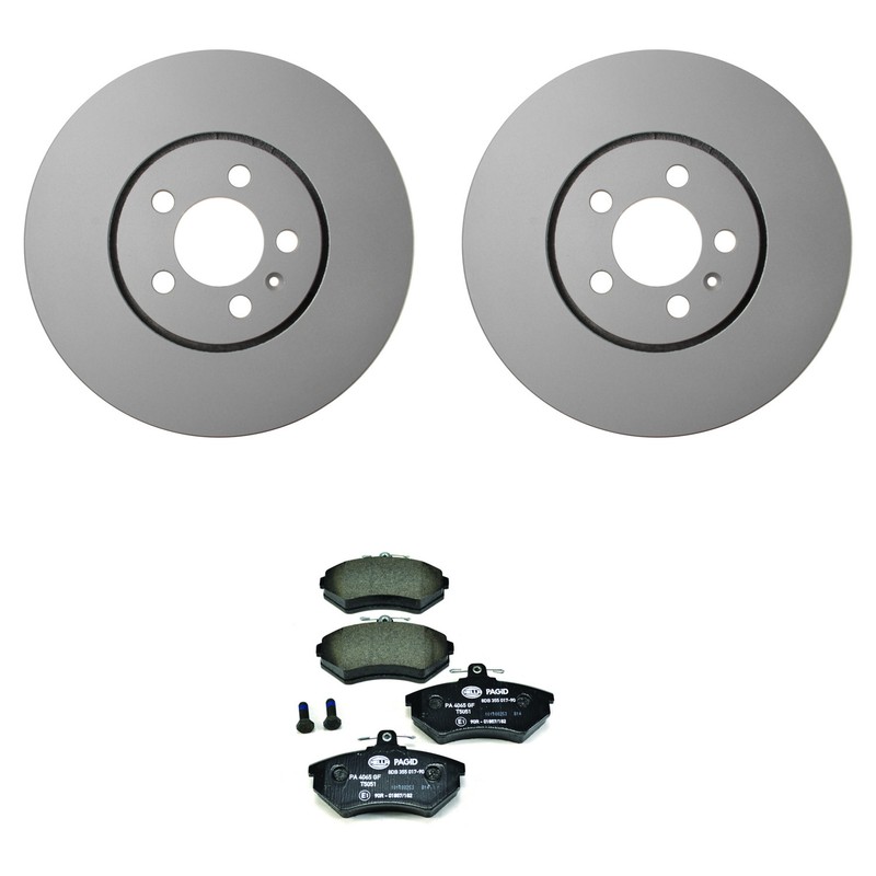 Hella Pagid Front 288mm Rotors Low-Met Disc Brake Pad Kit For VK Corrado SLC AAA