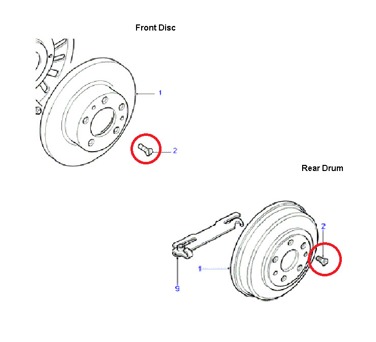 SF106121 Brake Disc & Drum Fixing Screws Landrover Freelander 1 gallery