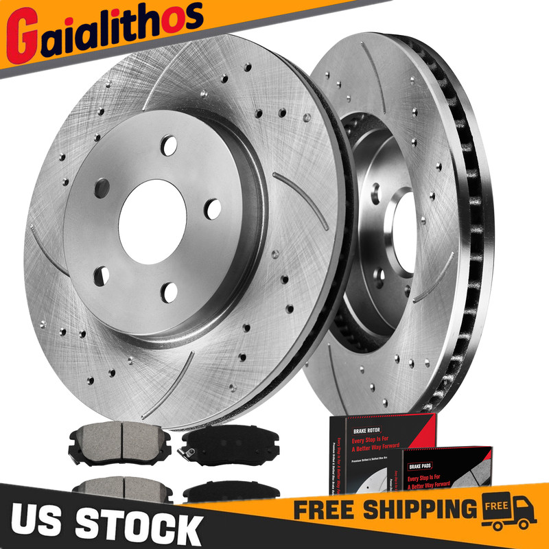321mm Front Disc Rotors Ceramic Brake Pads for Chevy Equinox Malibu GMC Terrain