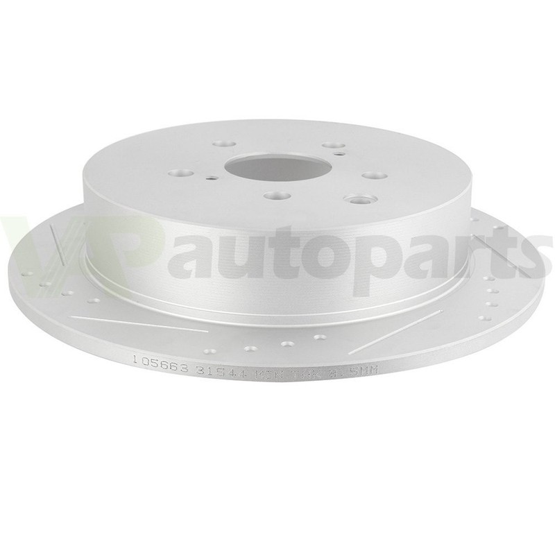 For Lexus RX350 2010-2015 Solid Rear Brake Discs Rotors and Ceramic Pads 309mm gallery