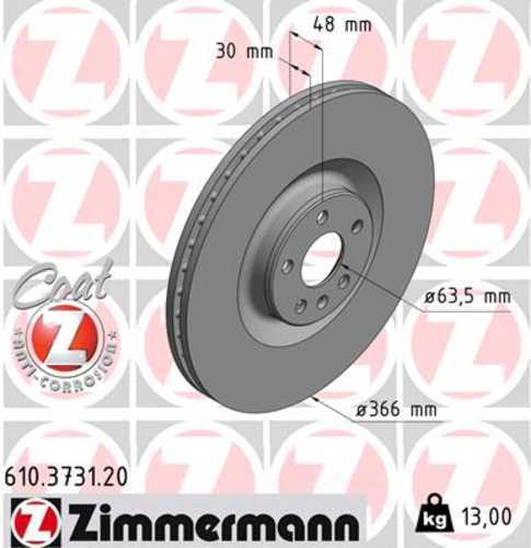 LORDCO – ZIMMERMAN 610373120 Disc Brake Rotor