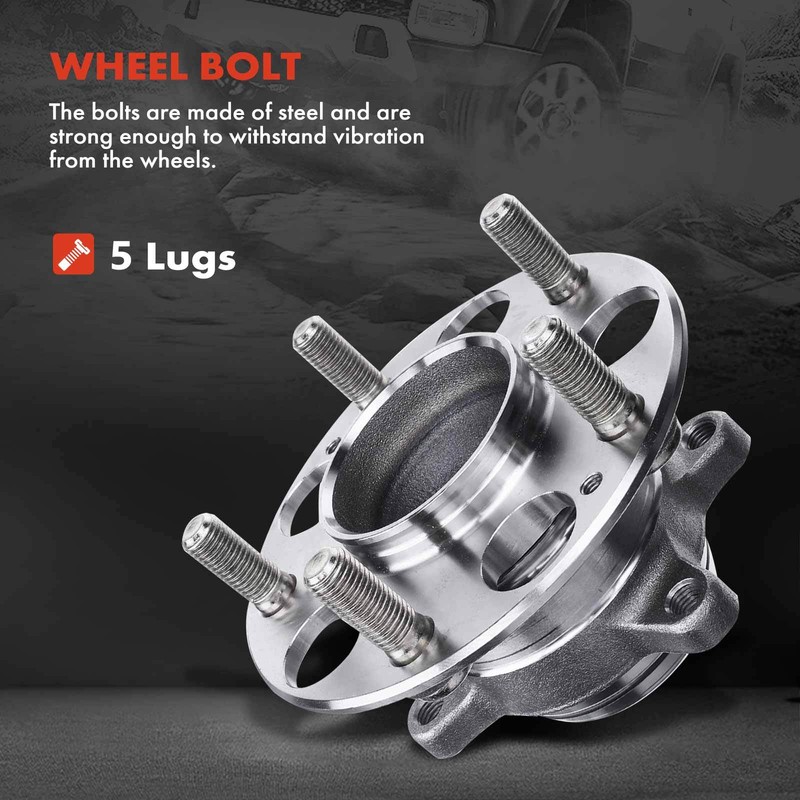 Disc Rotor & Ceramic Brake Pads + Wheel Hub & Bearing for Honda Civic 2012 Rear gallery
