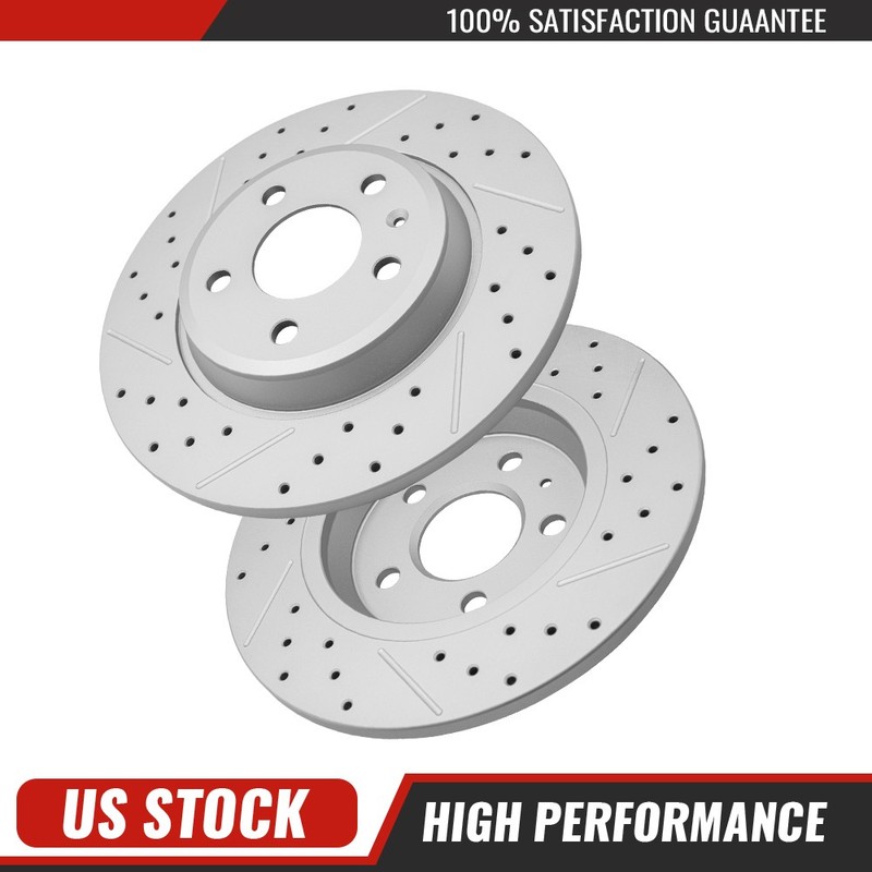 11.81 inch Rear Drilled Disc Brake Rotors for Audi A4 A5 A6 Quattro Allroad Q5