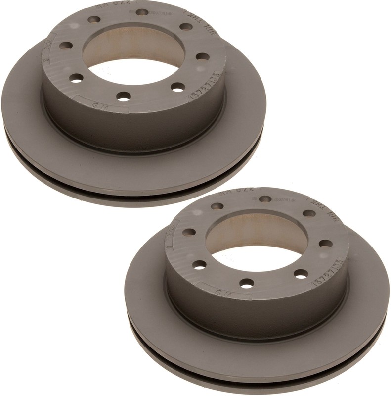 Pair Set 2 Rear Disc Rotors 330mm ACDelco GM OE For GMC Chevy 9900 Lb PWR Brakes