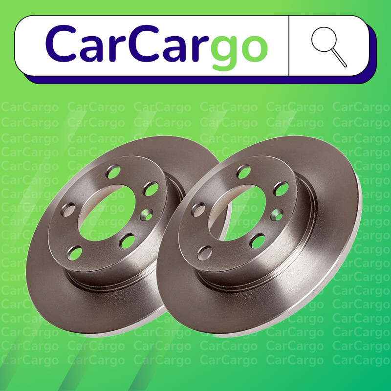 Premium Solid Rear Brake Discs Pair Skoda Octavia 1.8 1996-2000 230 mm