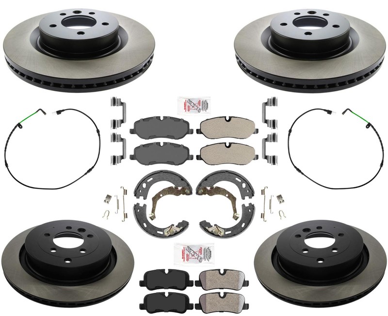 LR3 2005-2009 Land Rover LR3 4.4 High Carbon Brake Rotors Pads For Front & Rear