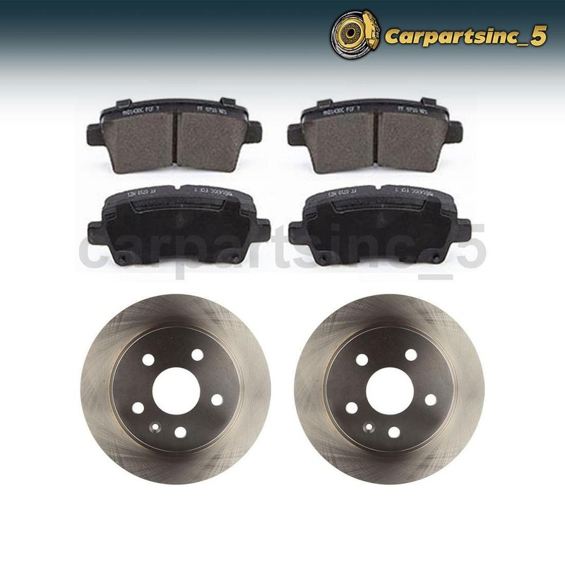 Rear Brake Pad Brake Rotor Fits Buick LaCrosse Buick Regal Saab 9-5