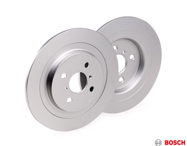 2x BOSCH Brake Discs Set Rear Ø 250 mm For MITSUBISHI SMART 0 986 479 236