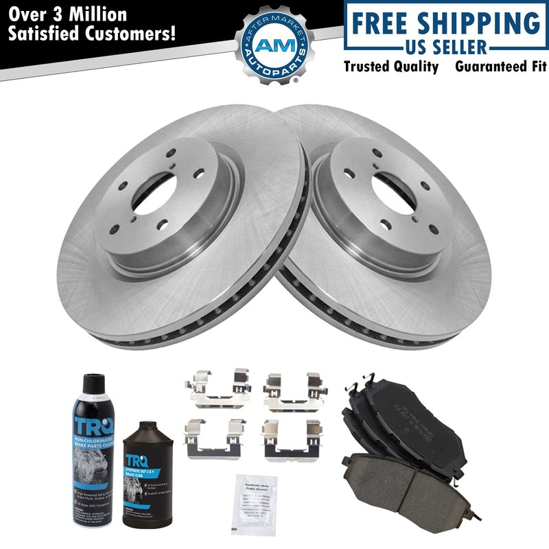 Brake Rotor & Ceramic Pad Front Kit w/Chemicals for Subaru Tribeca Legacy