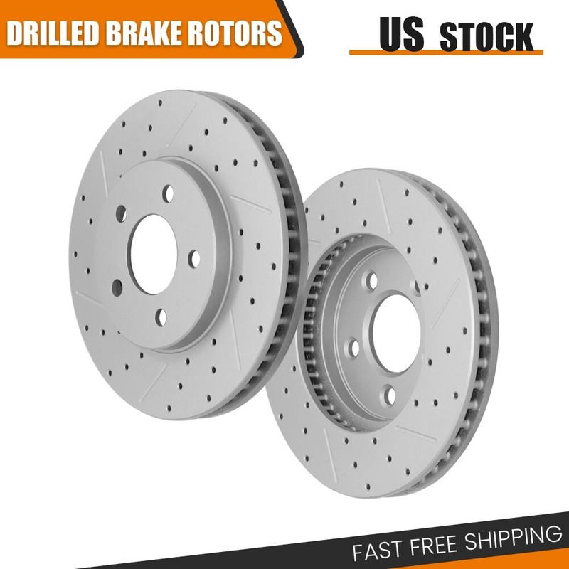 Front Brake Rotors Pair 2 for 2005-2007 2008 2009 2010 Ford Mustang 4.0L V6