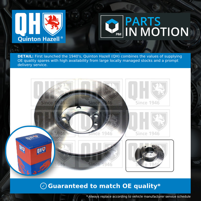 2x Brake Discs Pair Vented fits BMW 316 E90 1.6 Front 05 to 11 292mm Set QH New