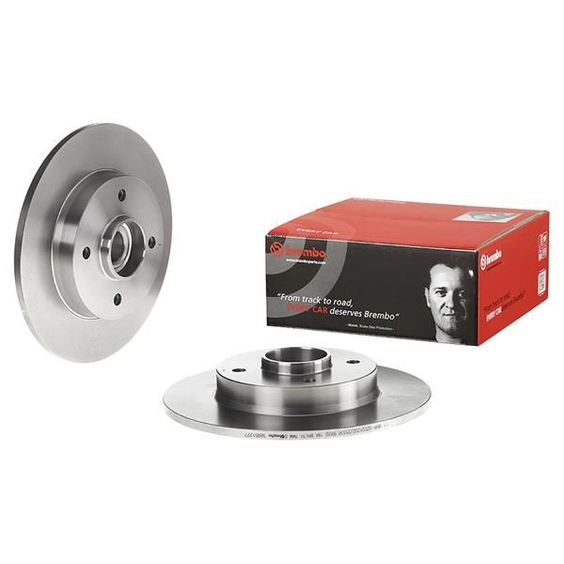 Brembo Rear Single Solid Brake Disc with Bearing 08.9512.27 gallery
