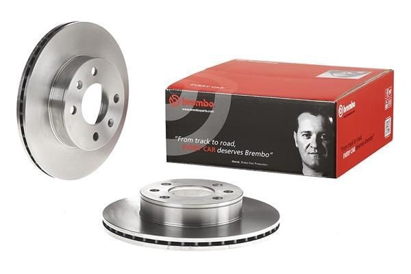 2X Brembo 09.9503.10 Front Vented Brake Discs Fits Hyundai Kia I10 Picanto Suria