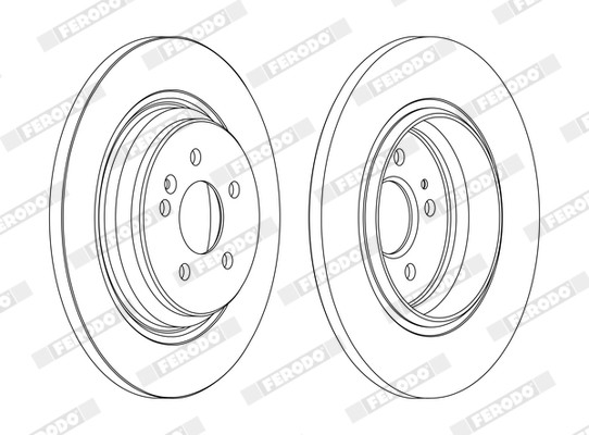 Ferodo DDF1099C Brake Disc for Mercedes-Benz