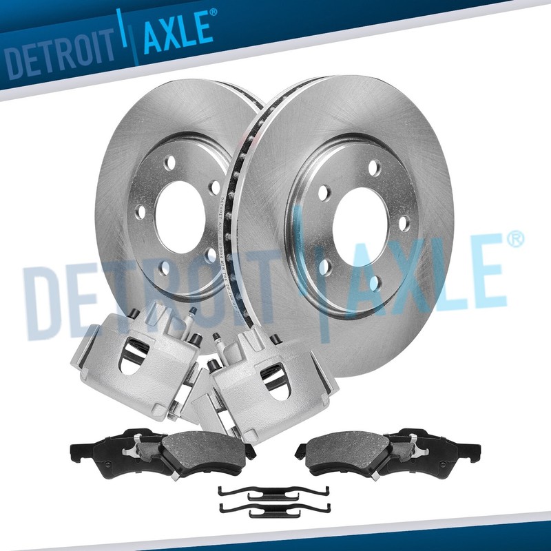Front Disc Rotors Brake Calipers Brake Pads for Chrysler Caravan Town & Country