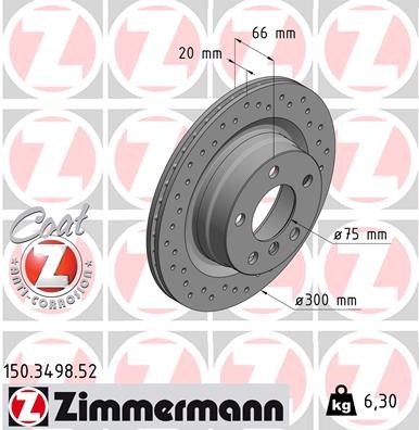 Zimmermann 150.3498.52 Brake Disc for BMW gallery