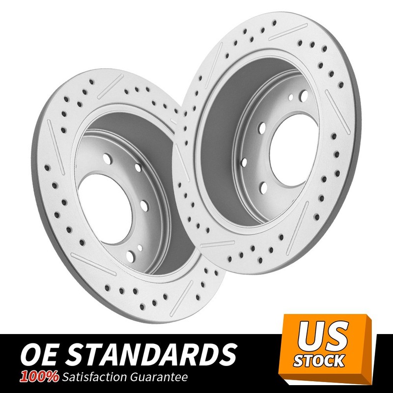 10.31 inch (262 mm) Rear Drilled Disc Brake Rotor for Kia Forte Forte5 Koup Soul
