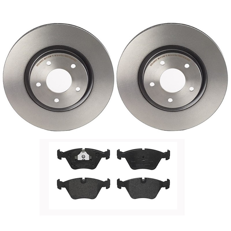Brembo Front Brake Kit 325mm Disc Rotors Low-Metallic Pad Set For Jaguar XK8 XKR