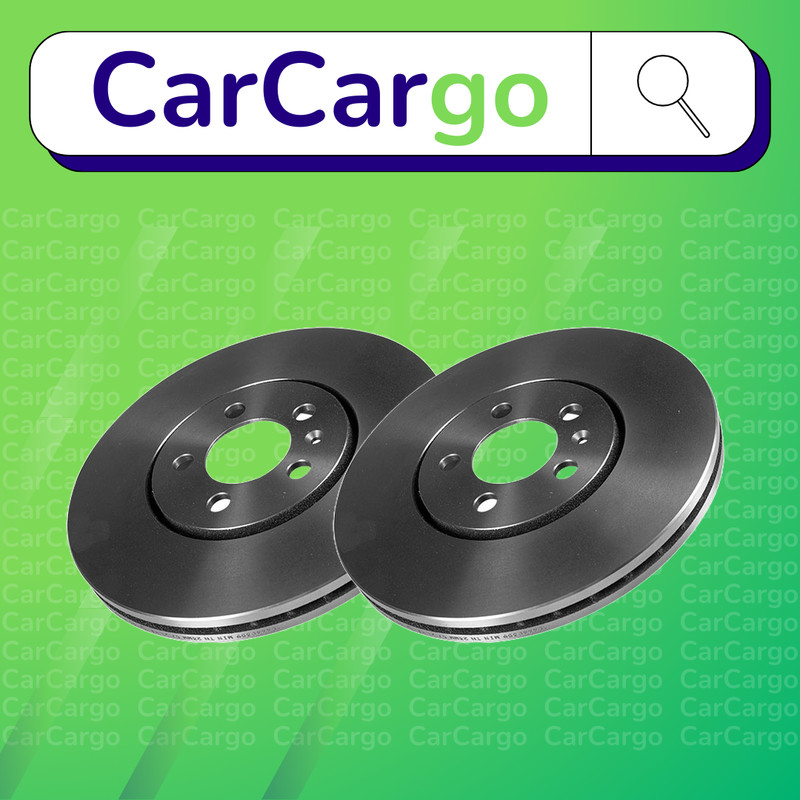 Premium Vented Front Brake Discs Pair For VW Vento 2.0 1991-1998 288 mm