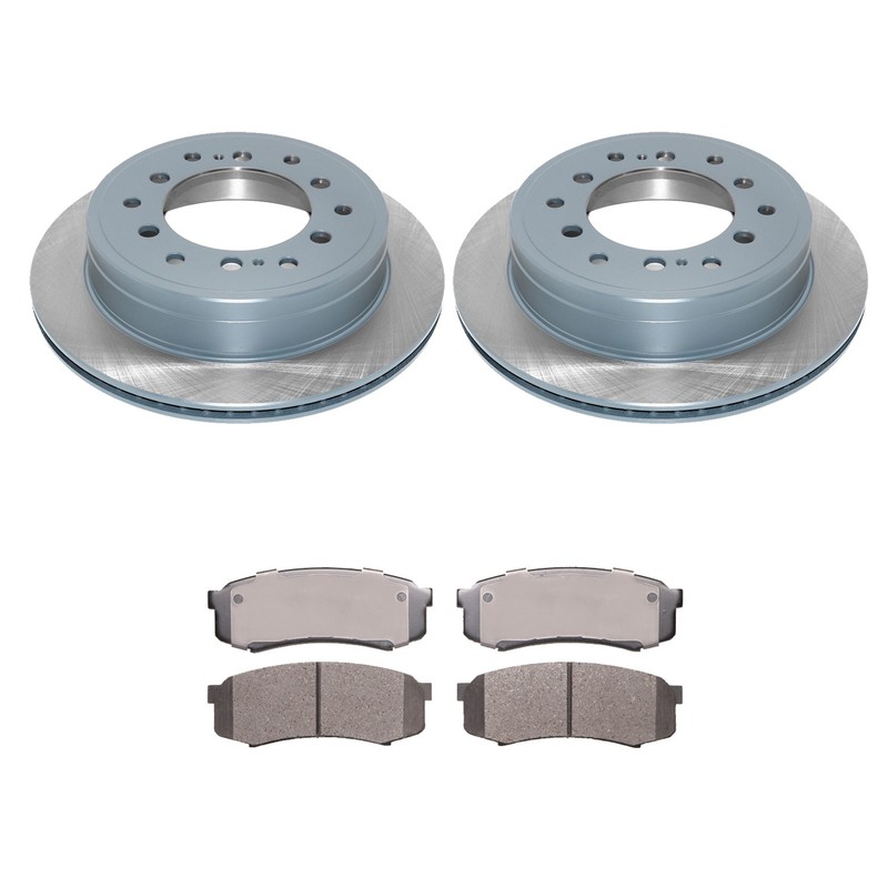 DuraGo Rear Rotors Advics Ceramic Disc Brake Pads Kit For 4Runner FJ Cruiser