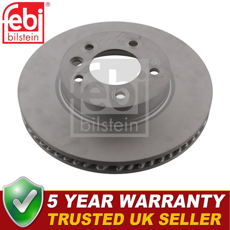 Febi Front Left Brake Disc Fits VW Touareg 2002-2018 Porsche Cayenne 2002-2010