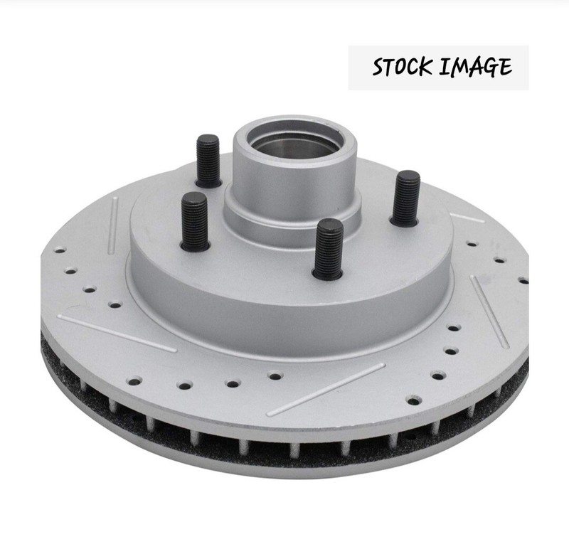 TRQ Front Performance Brakes Rotor Distilled Slotted Pair Set For 95 Through '99 gallery