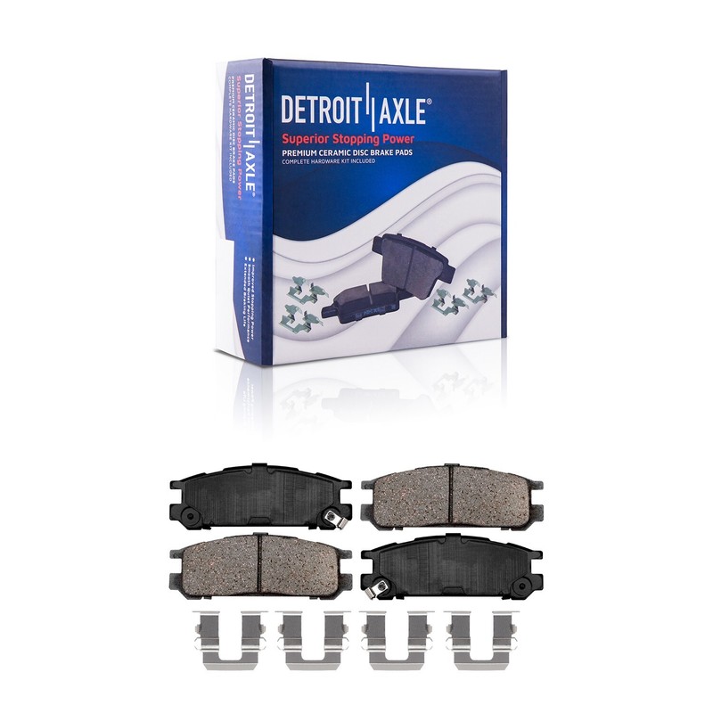 For 90-96 Subaru Legacy 277mm Front & 266mm Rear Drilled Rotor Ceramic Brake Pad gallery