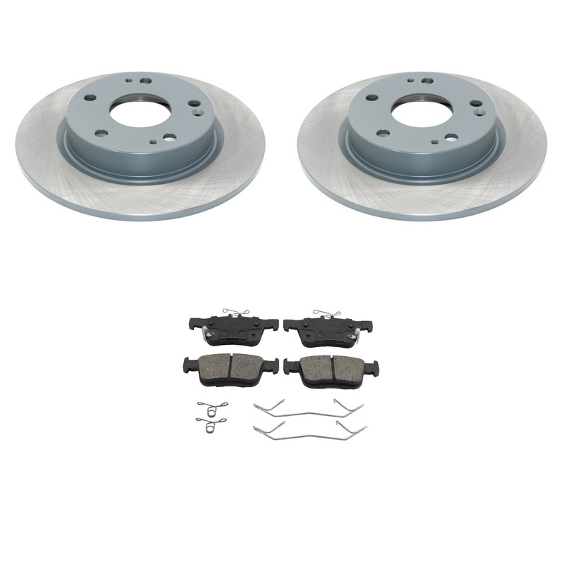 DuraGo Rear Rotors Bosch QuietCast Ceramic Disc Brake Pad Kit For Civic L4 16-24