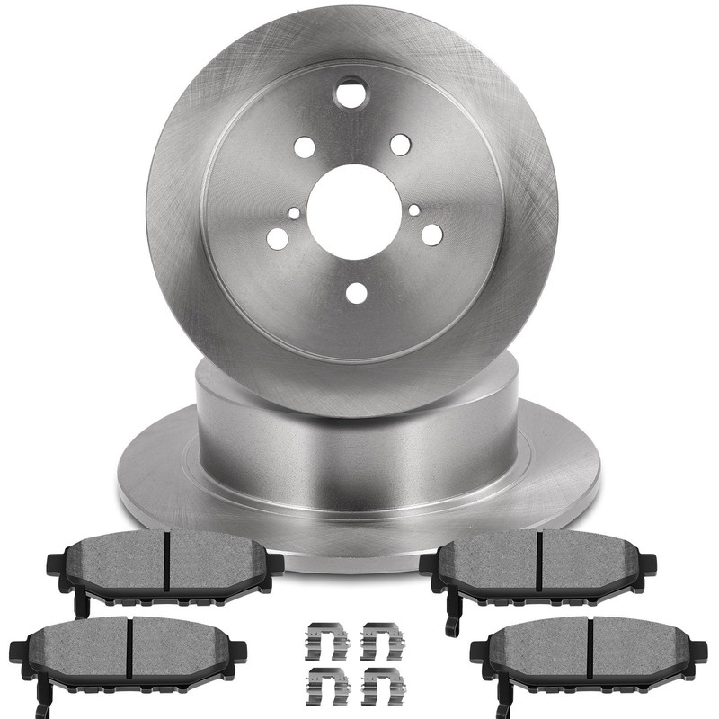 Rear Brake Disc Rotors Brake Pads For Subaru XV Crosstrek 2013 2014 2015