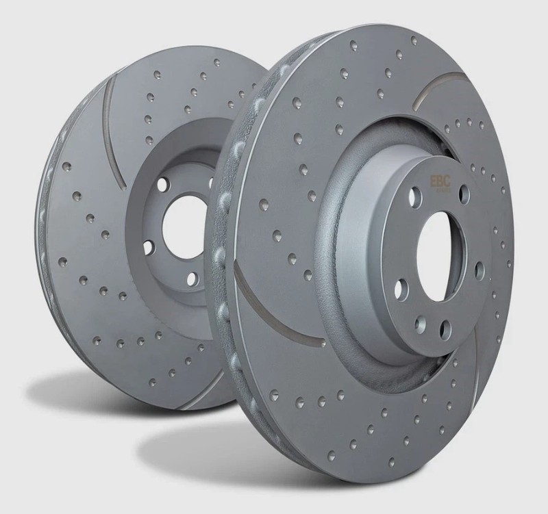 EBC GD1846 GD Sport Dimple Drilled/ Slotted Brake Rotors Rear Set