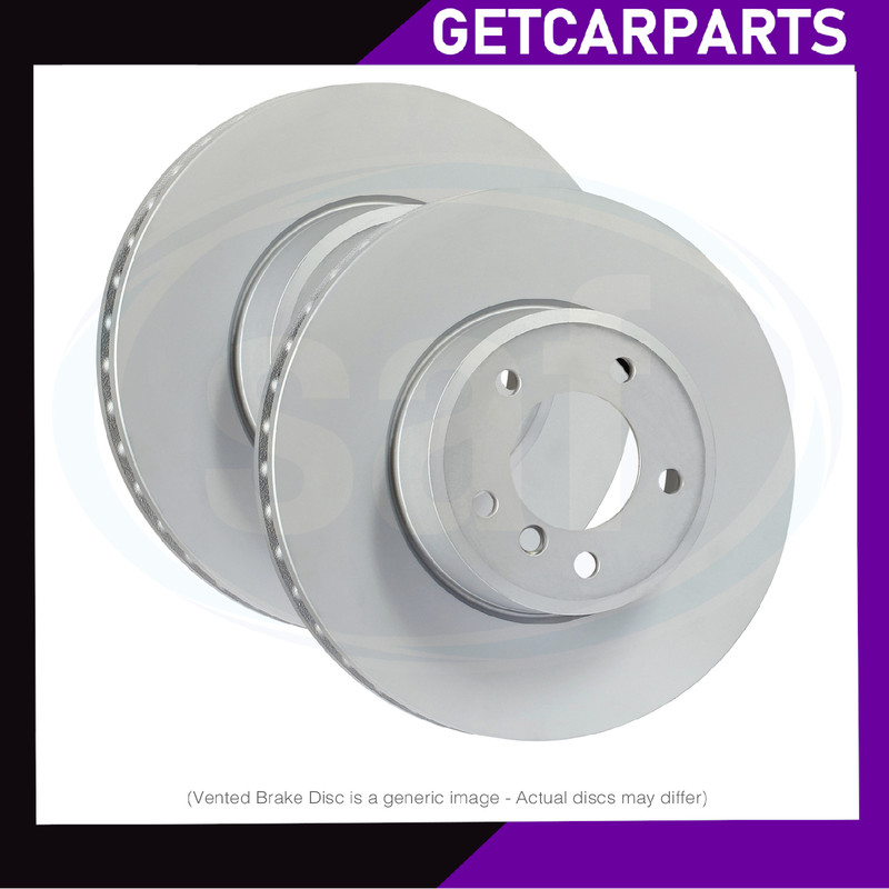 Front Vented Brake Discs Pair 266mm Fits Citroen C3 2016+ 1.2/1.5/1.6