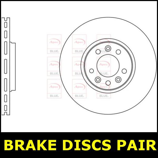 Brake Discs Pair Front FOR TOYOTA PROACE 1.6 13->16 Diesel MDX Blue gallery
