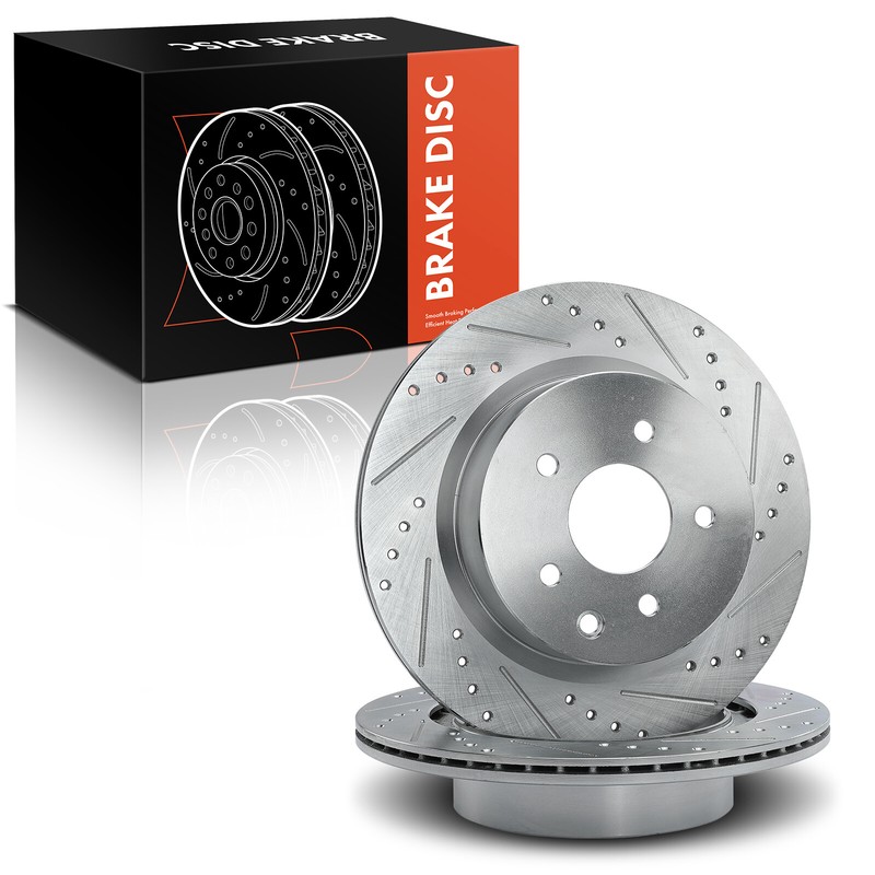 Drilled Rotors for Nissan 350Z 370Z Maxima INFINITI EX35 EX37 G25 G35 G37 Rear gallery