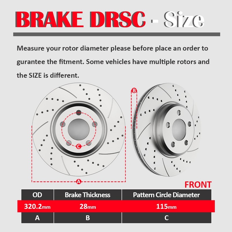 Fit RWD Charger Magnum Chrysler300 Front Rear Brake Discs Rotors and Pads Kits gallery