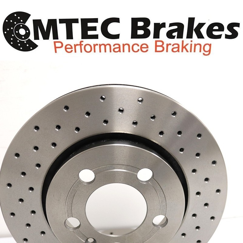 Golf MK4 Drilled Rear 256mm Ventilated Brake Discs & Pads 1999-2005 gallery