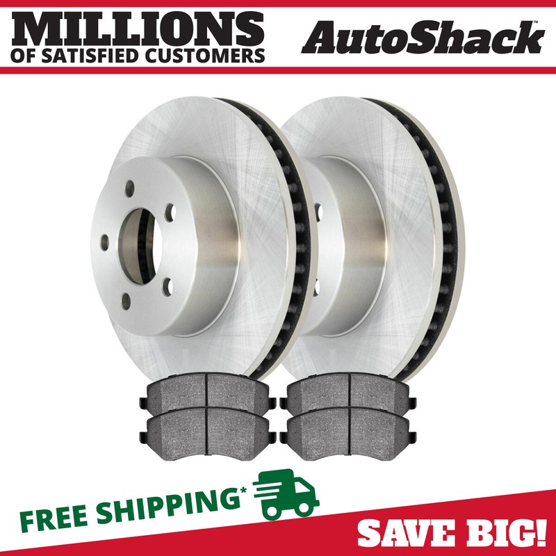 Front Brake Rotors & Pads for 2002-2006 2007 Jeep Liberty 2.4L 2.8L 3.7L V6