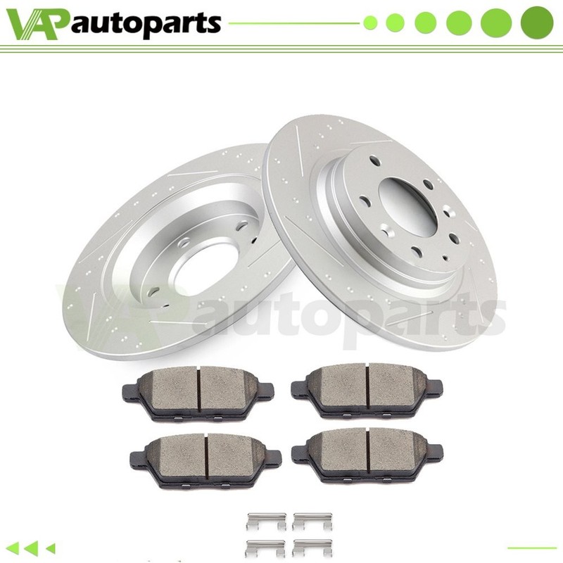 280mm Rear Brake Pads And Rotors Fits Ford Fusion Mercury Milan Mazda 6 2.5L
