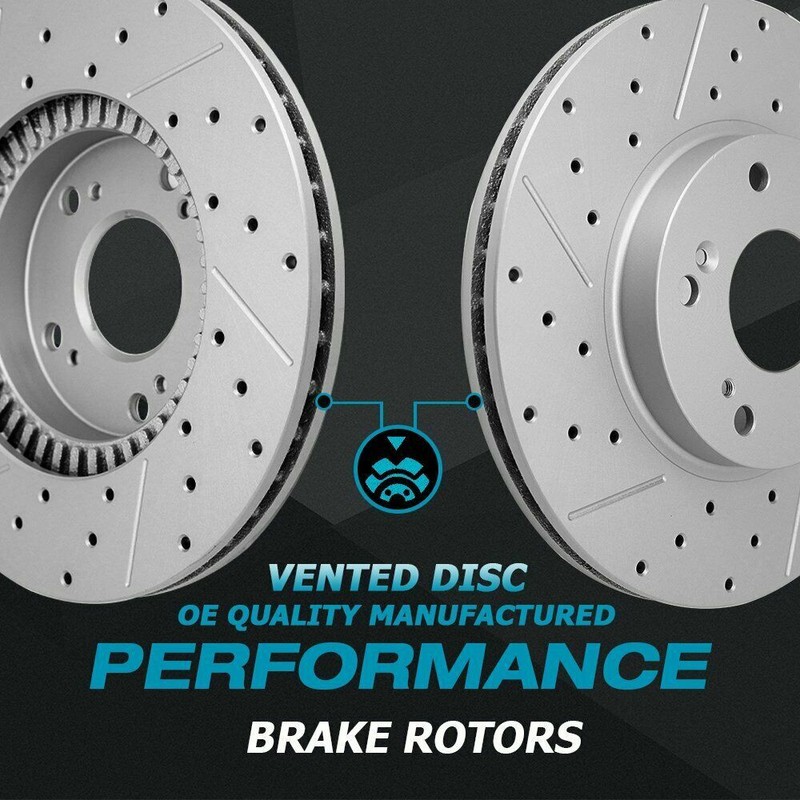 Front Disc Brake Rotors for 2002 - 2013 2014 2015 2016 2017 2018 Dodge Ram 1500 gallery