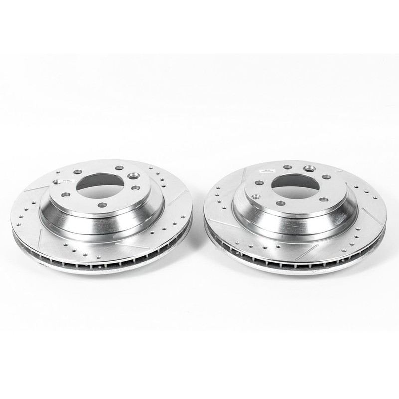 PowerStop Disc Brake Rotor Set - Fits Audi Q7 2007-2015, Porsche Cayenne 2003-20 gallery