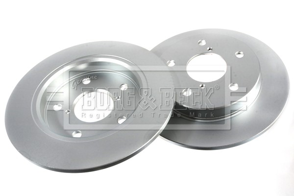 2x Brake Discs Pair Solid Rear 252mm BBD5607 Borg & Beck Set 5561168R00 Quality gallery